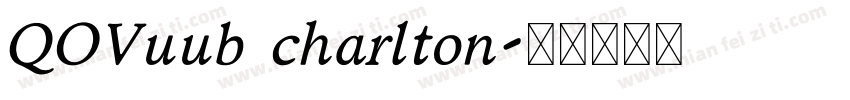 QOVuub charlton字体转换